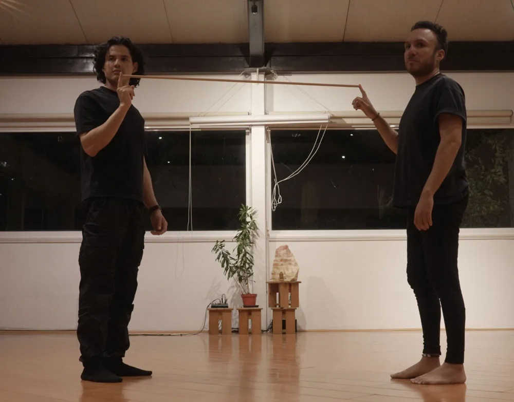 Scene from The Game acting workshop in Mexico City