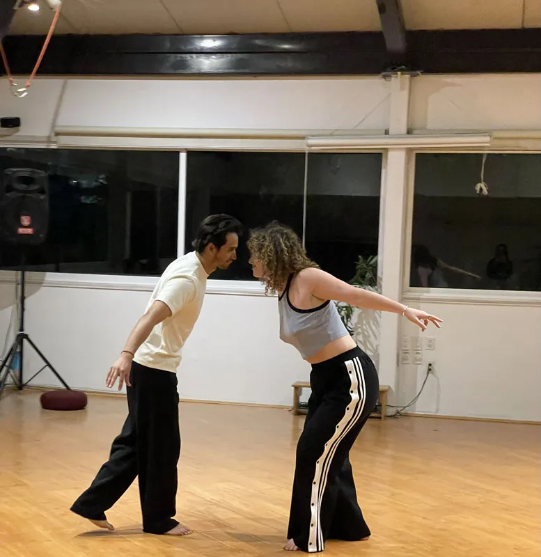 Scene from The Game acting workshop in Mexico City