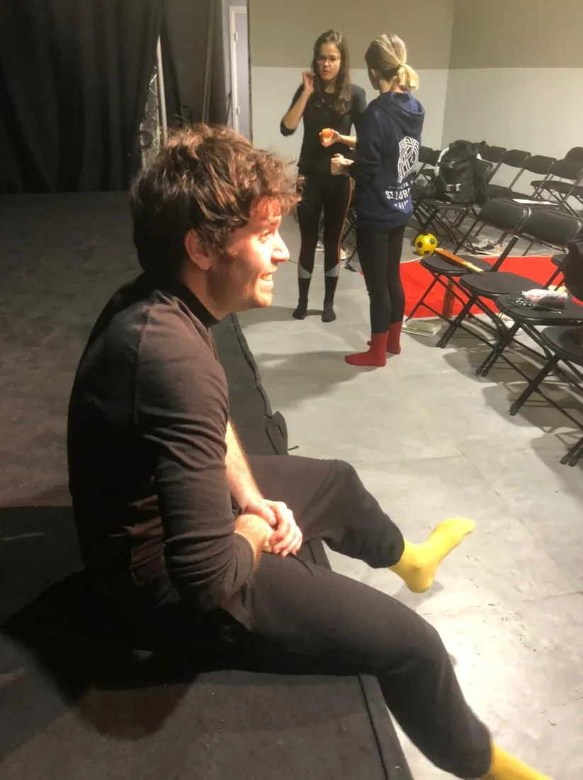 Scene from The Game acting workshop in Mexico City